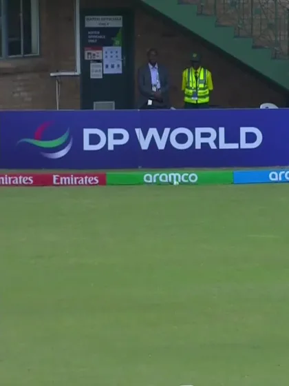 R Hossan with a Four vs. Zimbabwe