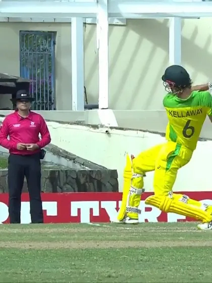 Kellaway’s big maximum | PAK v AUS | ICC U19 Men’s CWC 2022
