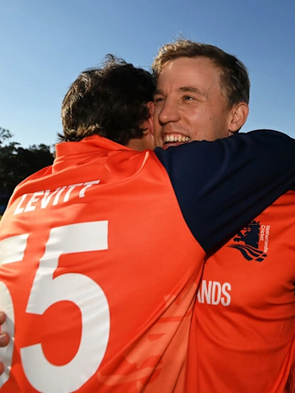 Bas de Leede proud to play his part as Netherlands scoop ICC award