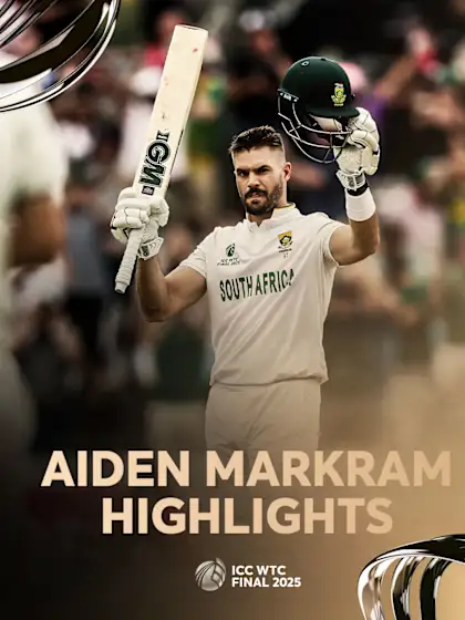 Logo of Aiden Markram scores crucial century | Player Highlights | WTC25 Final