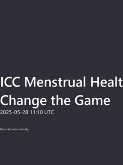 Let’s Change the Game – Menstrual Health Webinar with Jemimah Rodrigues, Sarah Zipp and Chris Guest