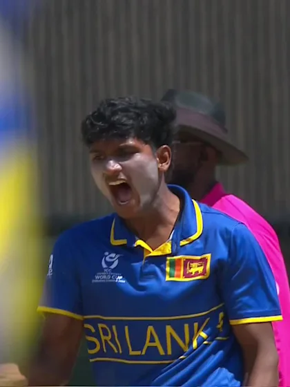 Mahboob Khan - Wicket - Afghanistan vs Sri Lanka