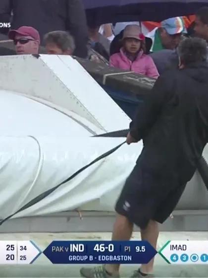 DELAY: Rain stops play