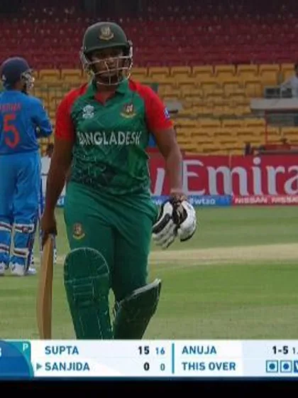 Bangladesh wicket Losses v India Video ICC Womens WT20 2016