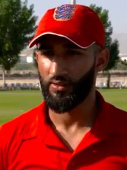 WCL Div 3 – Denmark captain Hamid Shah speaks before the game against Oman