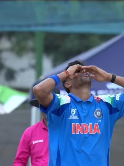 Rishabh Shimpi with a Golden Duck vs. India