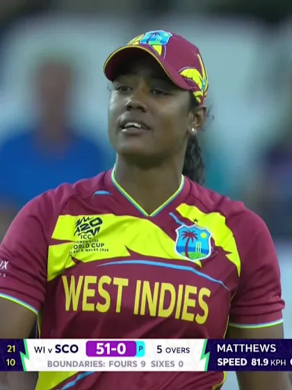Katherine Fraser - Wicket - West Indies vs Scotland