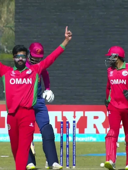 Ali Aamer Naseer - Wicket - Oman vs UAE