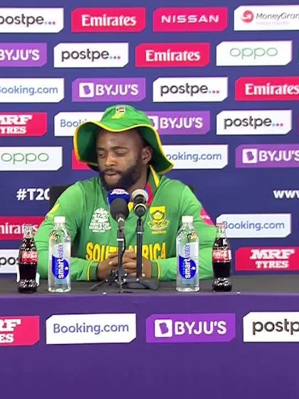 26 October - Dubai - South Africa Captain Temba Bavuma post-match press conference