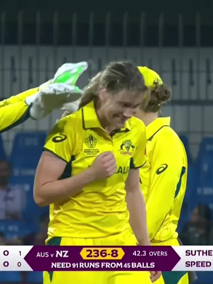 Eden Carson - Wicket - Australia Women vs New Zealand Women