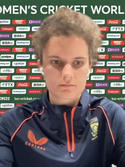 21 March - Wellington - South Africa player Laura Wolvaardt pre-match press conference