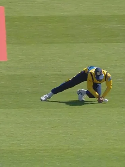 Logo of CWC19: SL v WI - Hetymer is put down at slip