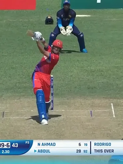 Abdul Hadi’s straight six | SL v AFG | ICC U19 Men’s CWC 2022