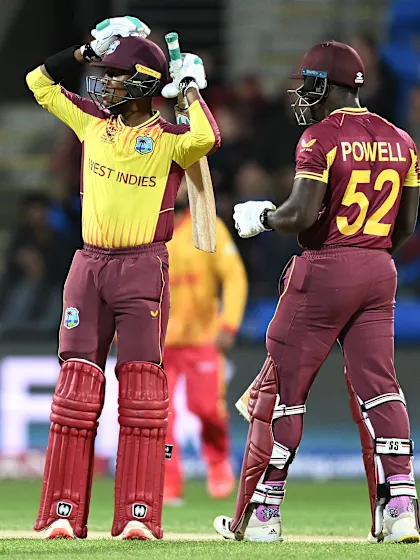 West Indies overcome Zimbabwe threat to gain first points