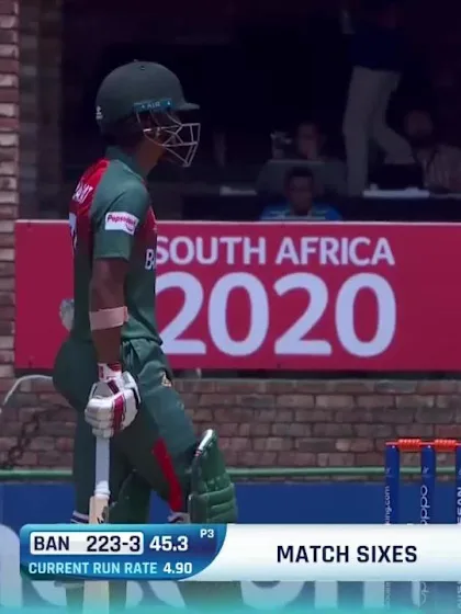 ICC U19 CWC: SA v BAN – Shahadat tonks Coetzee for a huge six