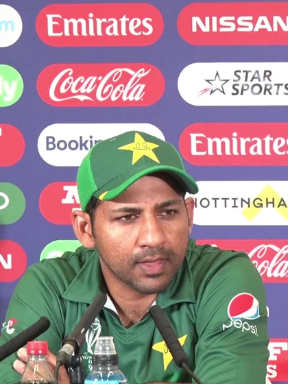 31 May - Nottingham - Pakistan Captain Sarfaraz Ahmed post-match press conference