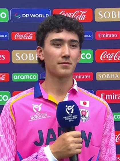 Hugo Tani-Kelly | ICC U19MCW26 | Japan post-match interview | 20 January '26