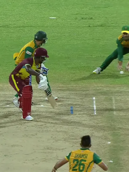 Logo of Sherfane Rutherford - Wicket - West Indies vs South Africa