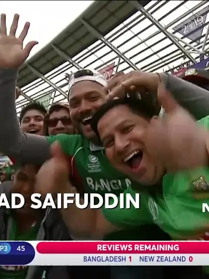 CWC19: BAN v NZ - Nissan POTD, day 7