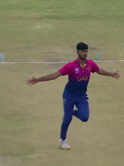Logo of Brandon McMullen - Wicket - Scotland vs UAE