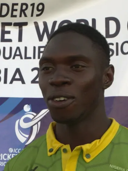U19 CWC Africa Q: Namibia v Nigeria – Interview with Player of the Match Okpe Sylvester