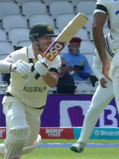 Logo of David Warner - Four - Australia vs India