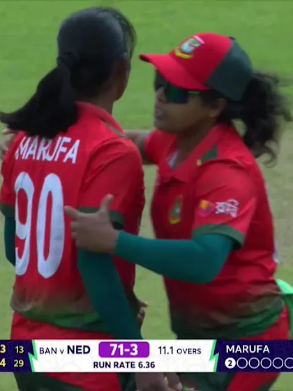 Robine Rijke - Wicket - Bangladesh vs Netherlands
