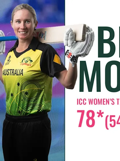 Logo of Beth Mooney's match-winning innings in the ICC Women's T20 World Cup 2020 final