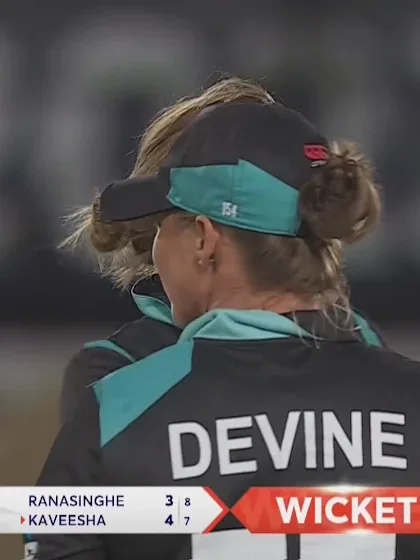 Logo of Kaveesha Dilhari - Wicket - New Zealand vs Sri Lanka