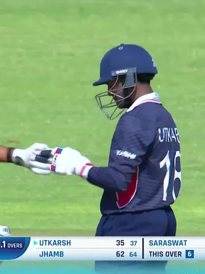 U Srivastava with a Six vs. Scotland