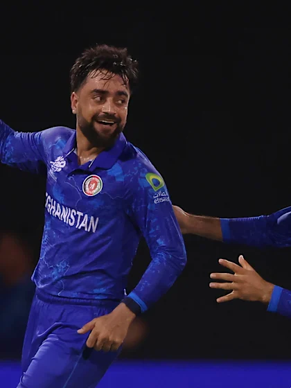 Logo of Captain gets captain as Rashid claims Williamson scalp | T20WC 2024