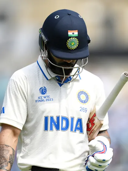 Logo of Wicket! Boland deceives Kohli for crucial wicket | WTC23 Final