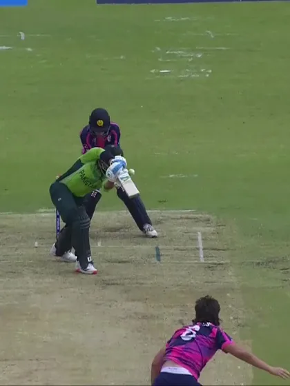 Usman Khan with a Four vs. Scotland