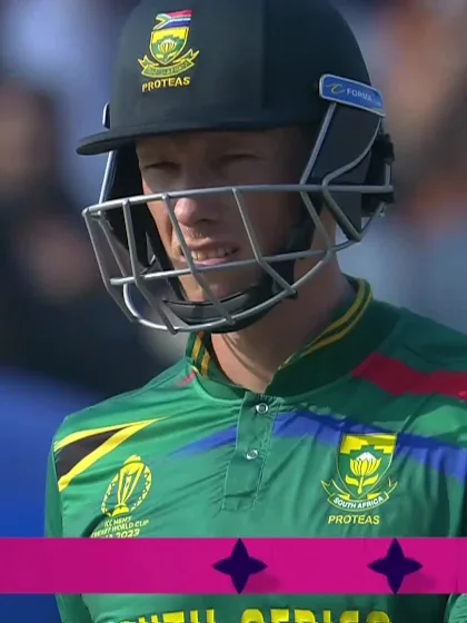 Rassie van-der-Dussen - Six - New Zealand vs South Africa