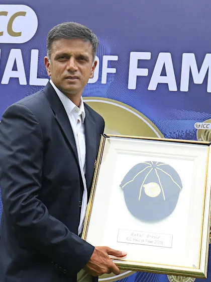 Rahul Dravid formally inducted into the ICC Cricket Hall of Fame