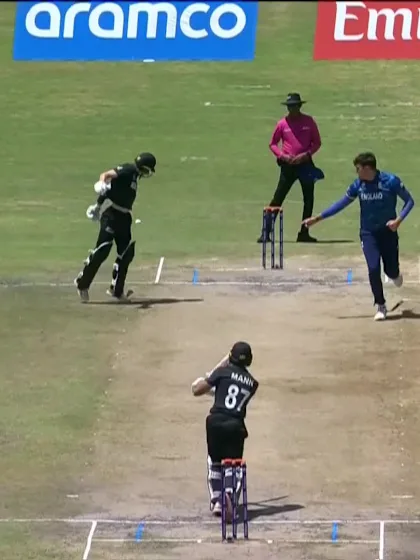 Aryan Mann with a Four vs. England