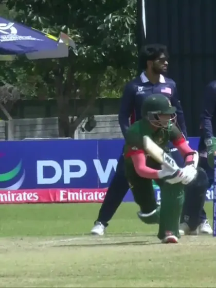 Zawad Abrar with a Four vs. USA