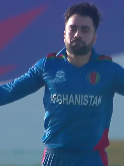 Rashid Khan strikes with his very first delivery