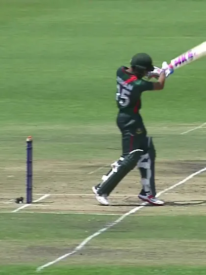 Logo of Jishan Alam with a Four vs. Pakistan