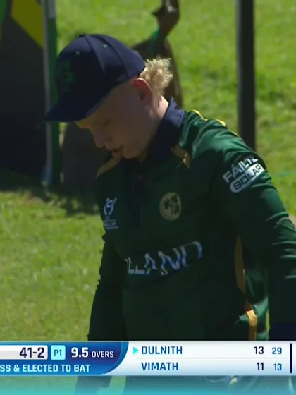 Dulnith Sigera with a Four vs. Ireland