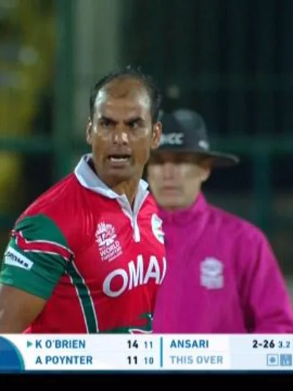 Munis Ansari takes 3-37 for OMA V IRE ICC WT20 2016