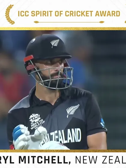 ICC Spirit of Cricket Award 2021 winner – Daryl Mitchell