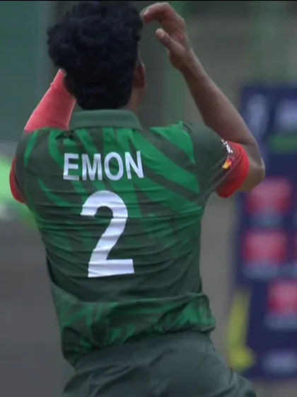 Harvansh Pangalia with a Batting vs. Bangladesh