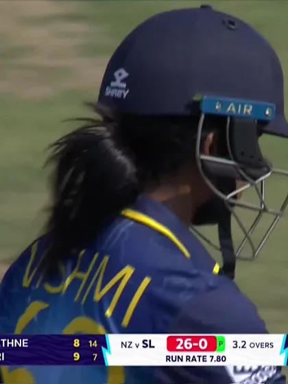 Logo of Vishmi Gunarathne - Wicket - New Zealand vs Sri Lanka