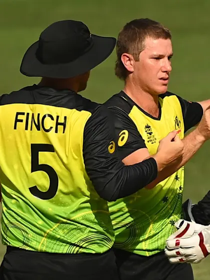 Logo of Dropped catch costs Adam Zampa hat-trick