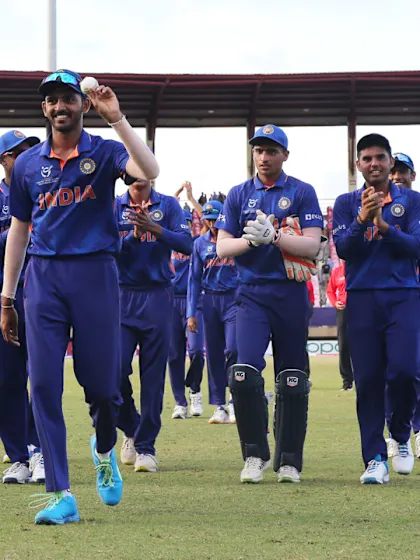 Vicky Ostwal claims a five-for | IND v SA | ICC U19 Men’s CWC 2022