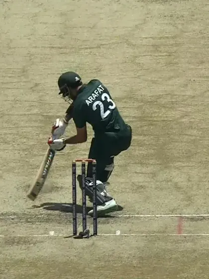 Logo of Arafat Minhas with a Four vs. Australia