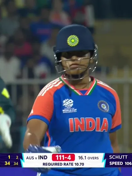 Logo of Richa Ghosh - Wicket - India vs Australia