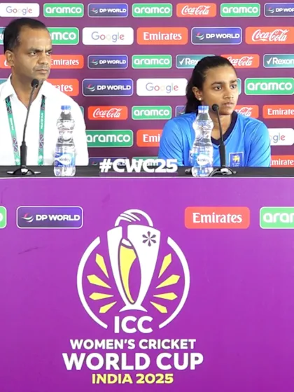 Harshitha Samawickrama | ICC WCW25 | Sri Lanka pre-match press conference | 23 October '25