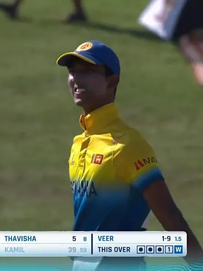 ICC U19 CWC: IND v SL – Mishara is bowled attempting a reverse sweep